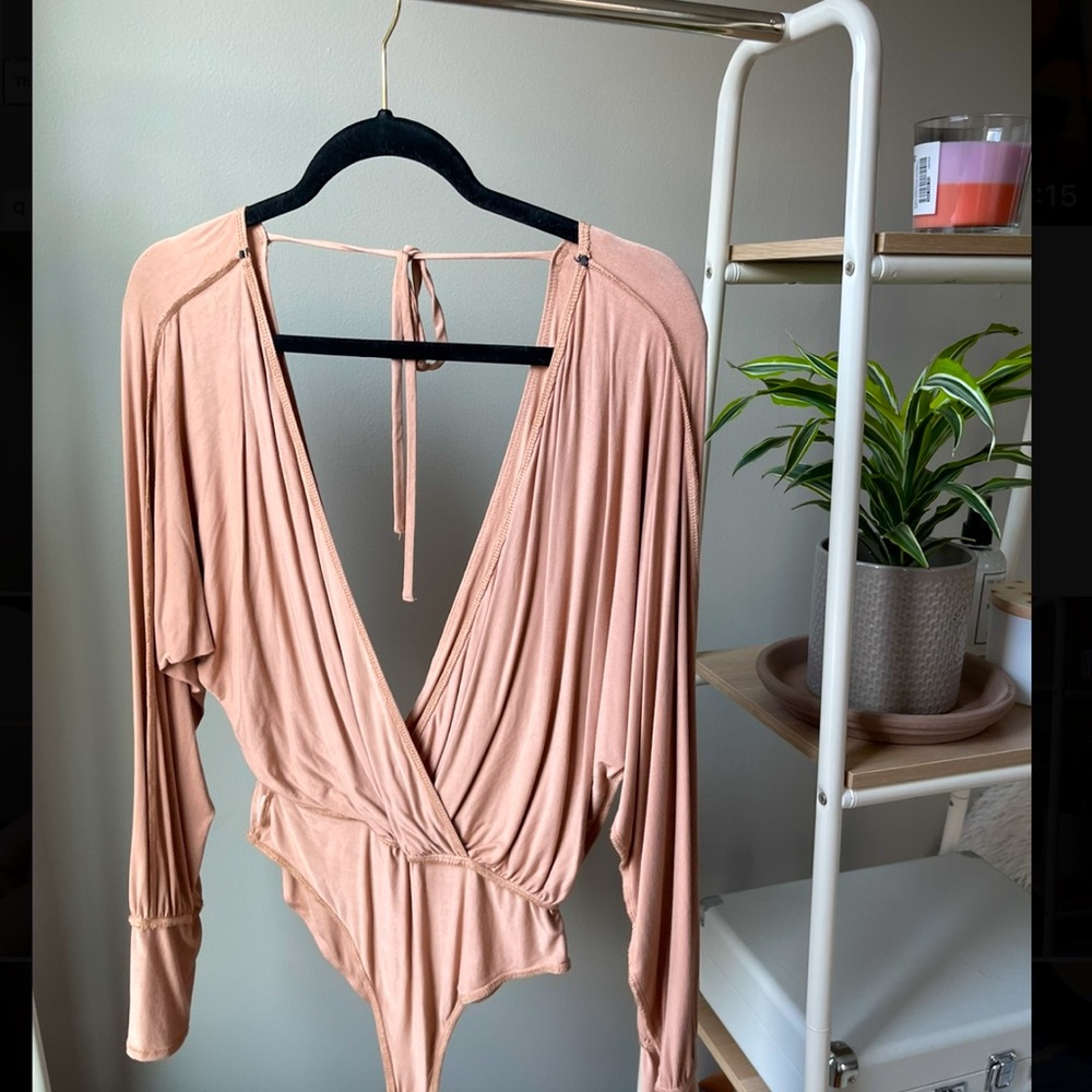 Nude Long Sleeved Body Suit